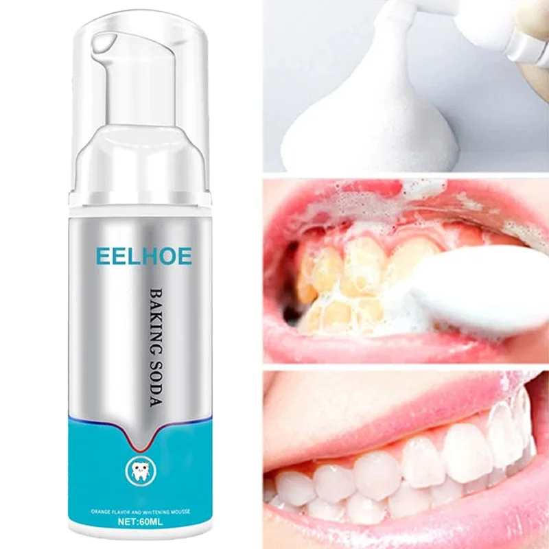 Mint Teeth Whitening Mousse Toothpaste Dental Bleach Cleaning Tools Oral Hygiene Fresh Breath Removes Stains Whitener Products