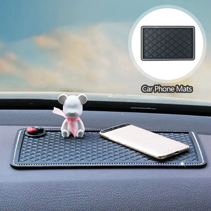 

Car universal magic non-slip mat car phone non-slip mat diamond inlay non-slip sticky mat car dashboard interior