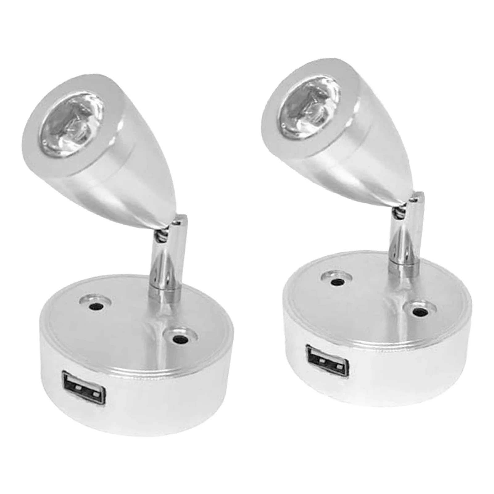 

2pcs/set Home Night Lamp LED Reading Light Bedside Motorhome RV Boat Indoor 3W 12V Dimmable Flexible Wall Mounted Eye Protection