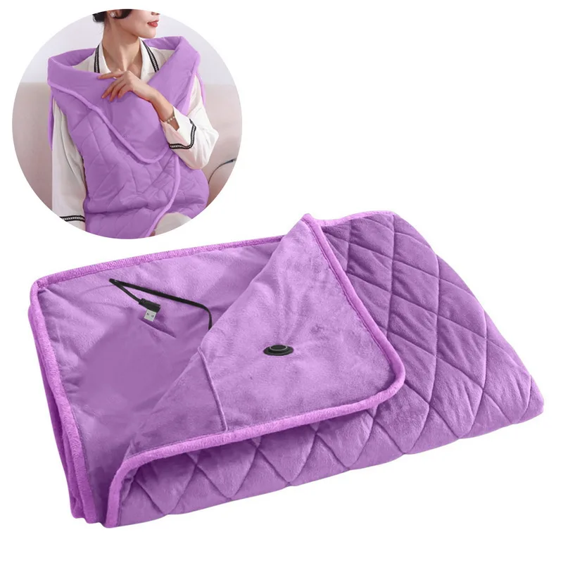 5V USB Large Electric Blanket Powered By Power Bank Winter Bed Warmer USB Heated Blanket Body Heater USB electric blanket office