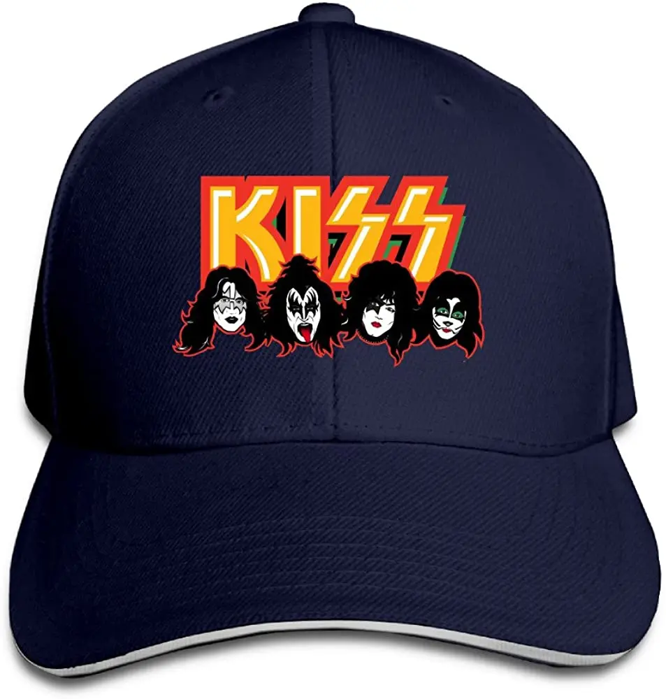 

Винтажная шапка-сэндвич с надписью Kiss Band
