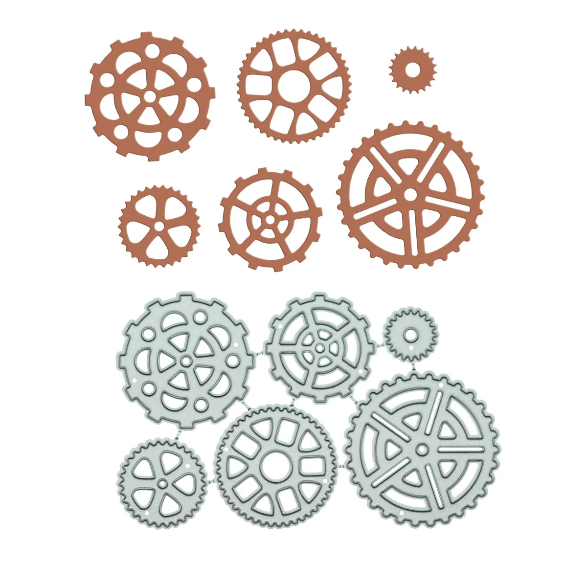 

Mechanic Gears Metal Cutting Dies For Scrapbooking DIY Clipart Decorating Paper Punch Cutter Stencil Photo Album Decor
