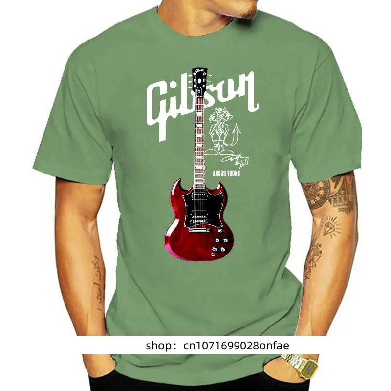 

Kaus Wanita Pria Gitar отключается SG Angus Bar S-5XL