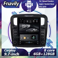 fnavily android 10 car radio for renault sandero logan 2 symbol dacia video navigation dvd player car stereos audio gps dsp bt