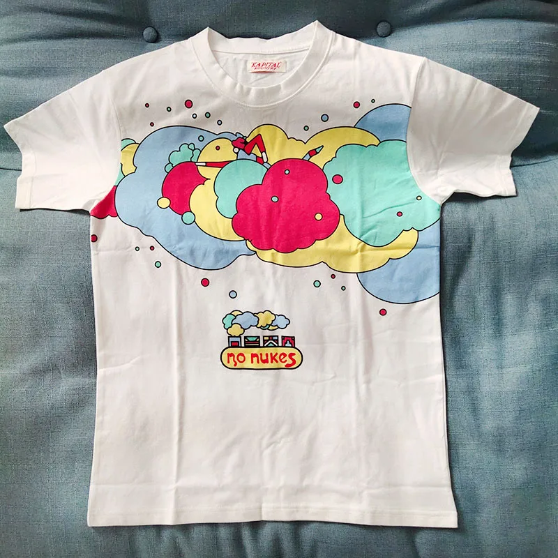 

KAPITAL T shirt Vintage Color Comic Print Men Women 1:1 High Quality Kapital Cotton Short Sleeves