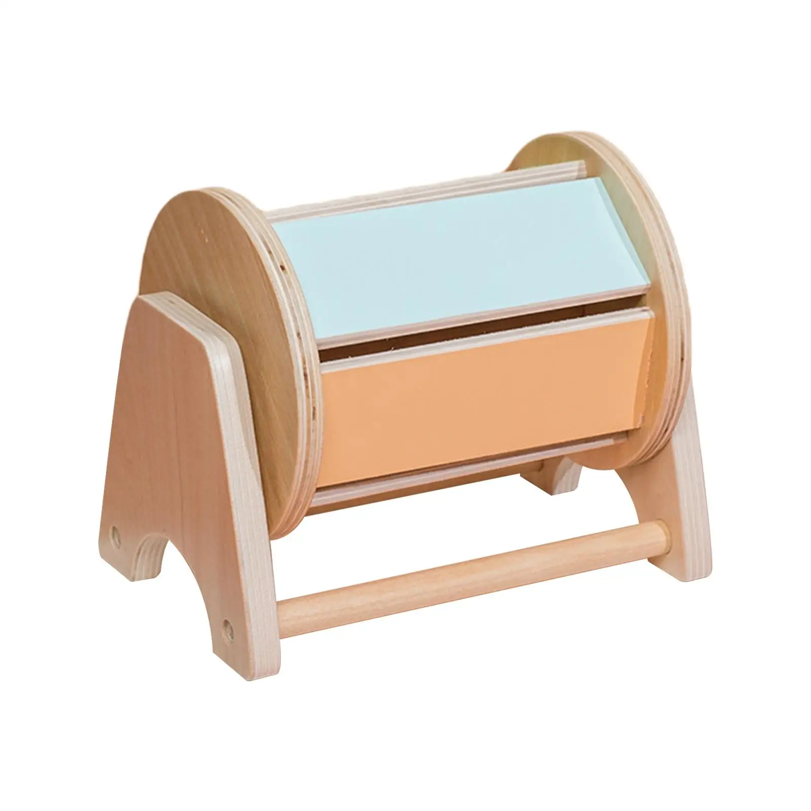 

Montessori Infant Rolling Drum Toy Montessori Rolling for 3-18 Month Infant Baby Toys