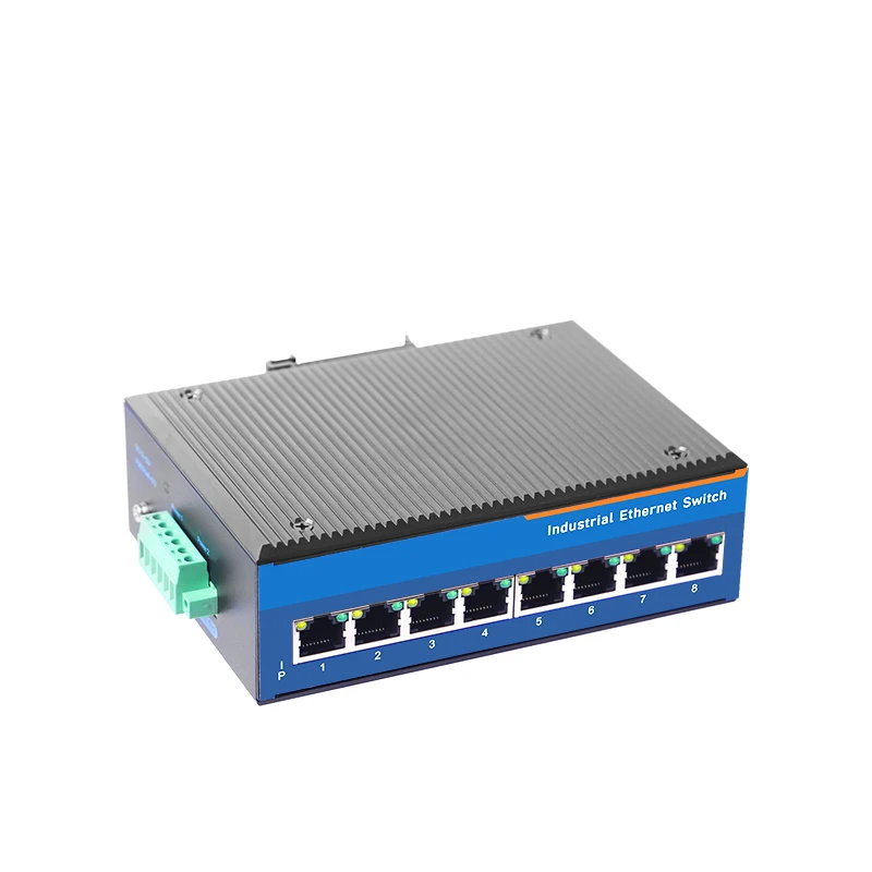 8 electrical ports USR-ISG Series With 10/100/1000Mbps with IP40 protection level Industrial Ethernet Switch