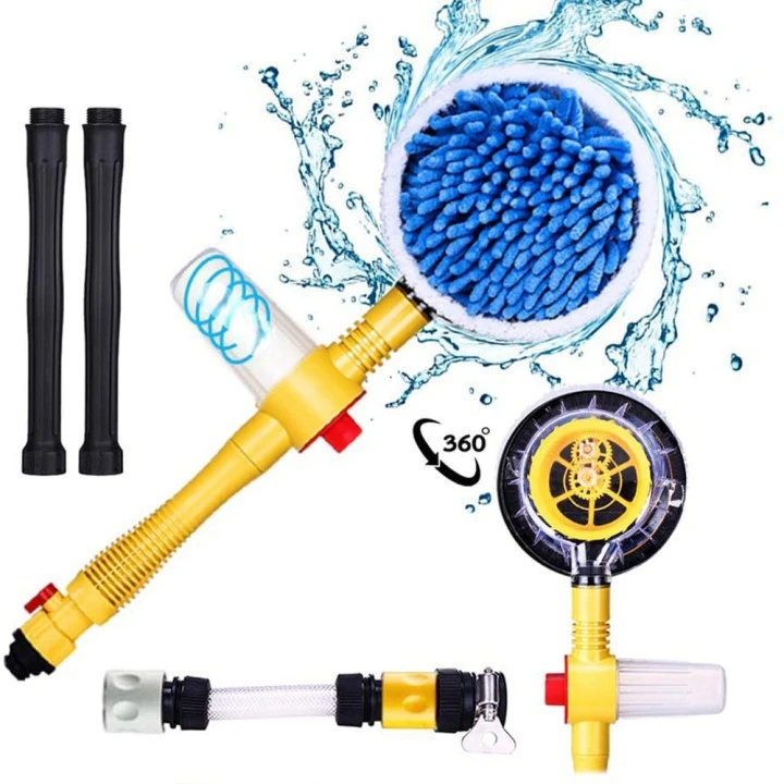 

Car Wash Brush Cleaning Tools Mop Long Handle Automatic Rotating Foaming Car Chenille Microfiber Wash Mop Auto Accessories
