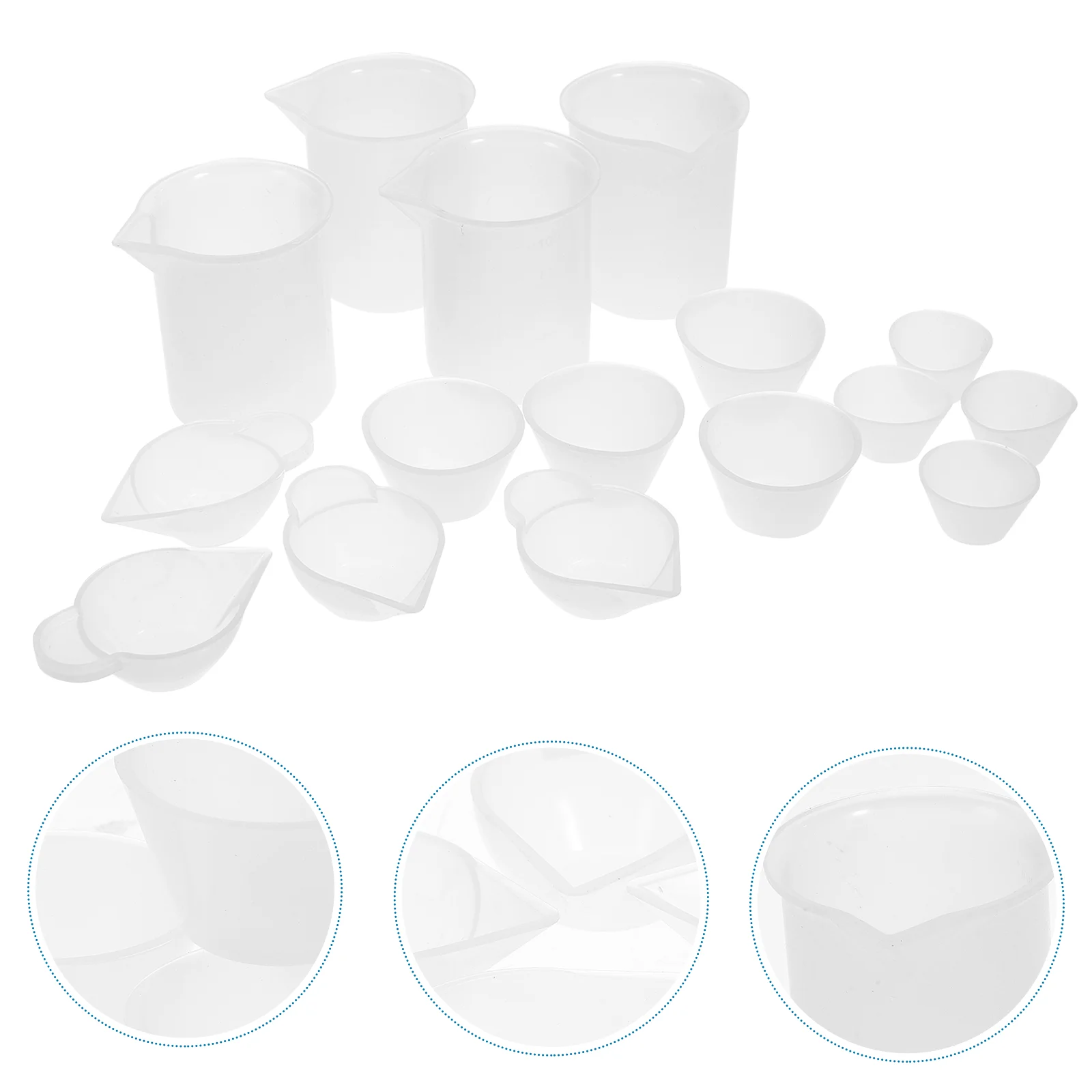 

16 Resin Making Silicone Measuring Cups Pouring Cups for Epoxy Resin Casting Arcrylic Pouring Pigment Mixing