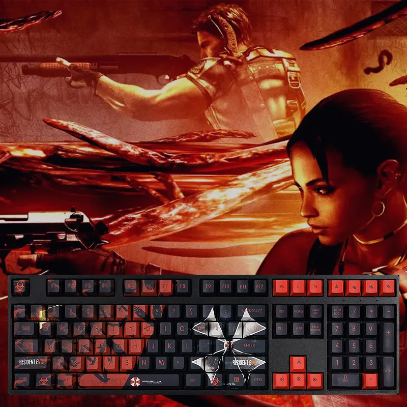 

Колпачки для ключей PBT, вишневый профиль для зонта, тематическая игра, колпачок для ключей с сублимационной печатью для Ikbc 104/87/61, механические зеркальные колпачки