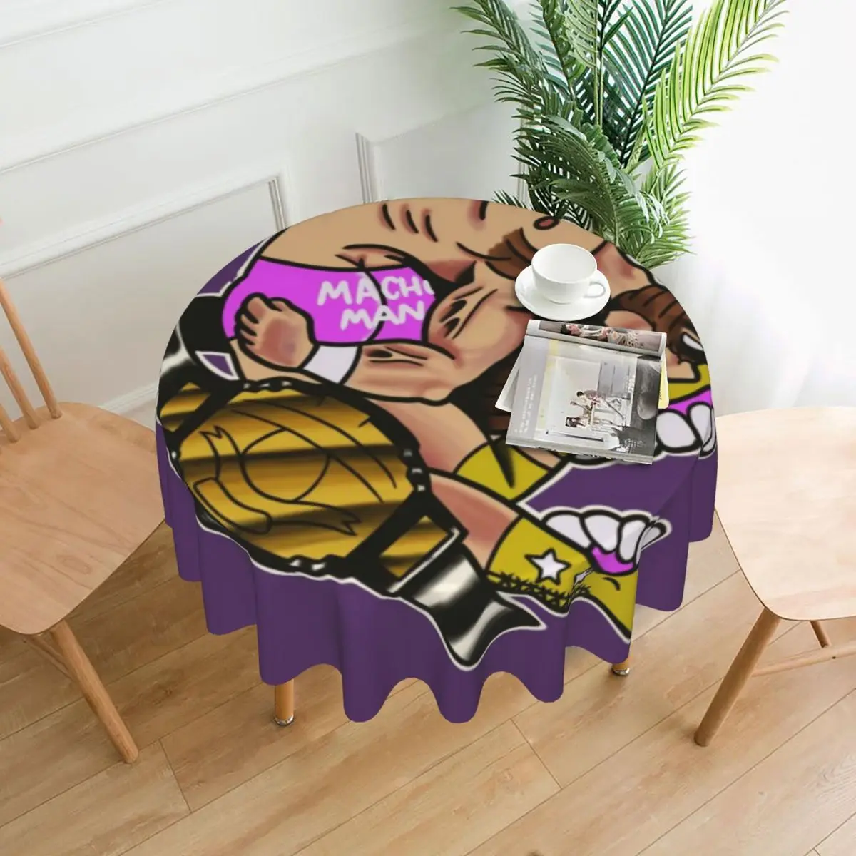 

Macho Man Tablecloth 60in Round 152cm Soft Home Decor Indoor/Outdoor