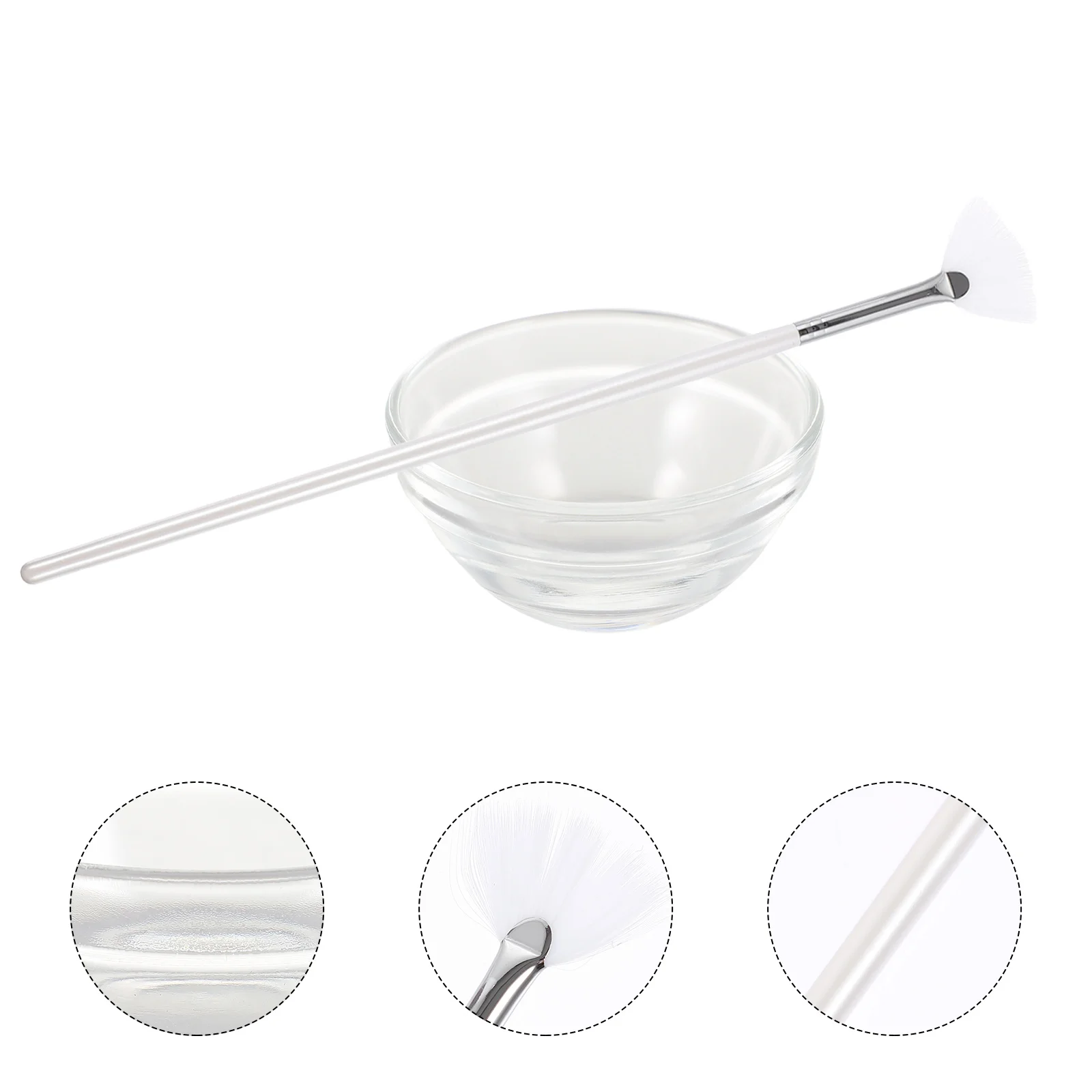 

Facial Mask Brush Beauty Facial Mud Body Lotion Applicator Tool with Facial Bowl