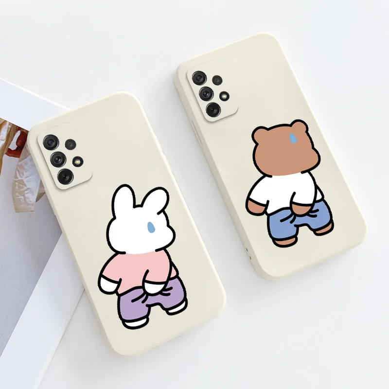 

Tickling Bear Case For Samsung A72 A52 A42 A32 A22 A21S A02S A12 A02 A71 A51 A41 A31 S21 S20 FE S10 S9 Ultra Plus Phone Cover