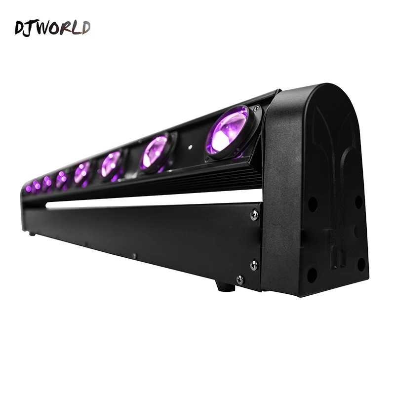 Продажа Светодиодный светильник Lyre 2 шт./лот, 8x12 Вт, луч с подвижной головкой, RGBW, для ночного клуба, свадьбы, вечеринки, сценическое освещение DMX, осве...