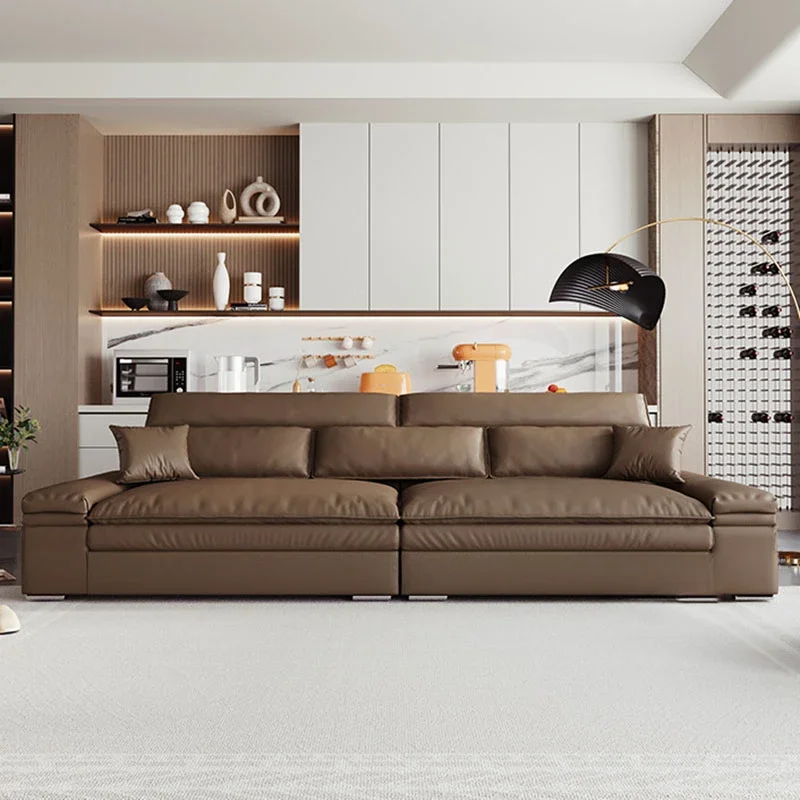 Фото Love Seat Современный диван Relax Двойной удобный европейский дизайнерский белый диван с откидной спинкой 3-местный салон Meuble Мебель для гостиной №1