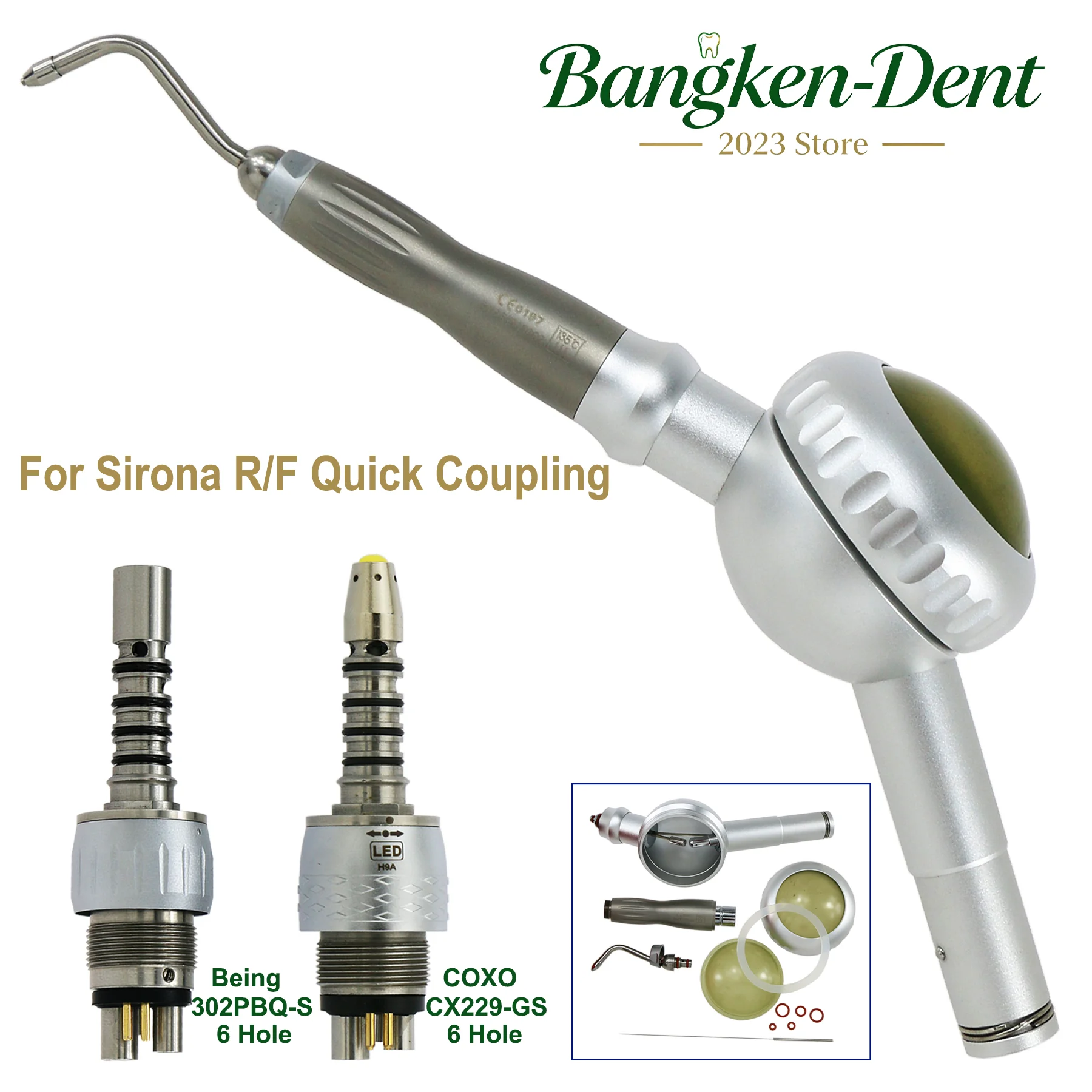 Фото Полировочный аппарат BaiYu Dental Prophy Jet Mate Unit для гигиены зубов, совместимый с быстроразъемным соединением Sirona R/F Type №1