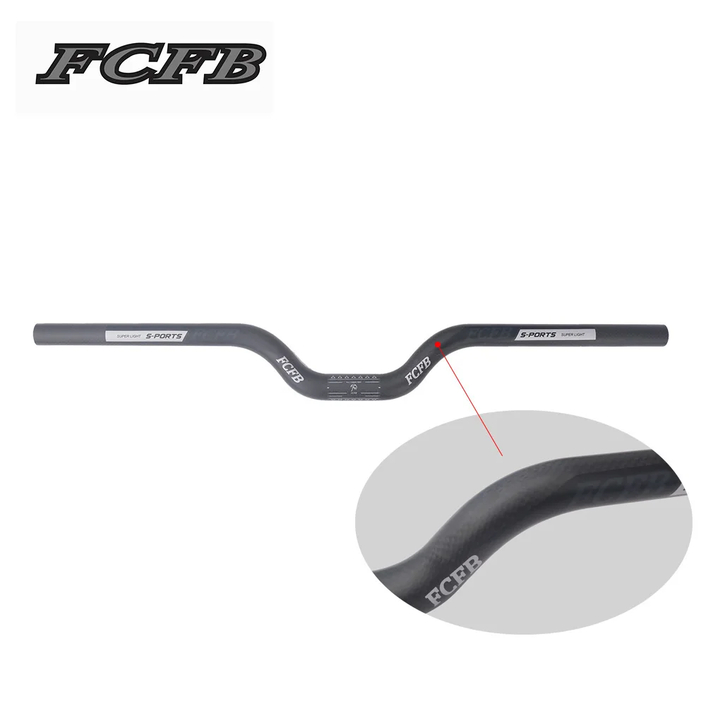 

new FCFB carbon handlebar children's car handlebar 5.4 * 460/480/500/520/540/560/580/600/620/mm BMX handlebar