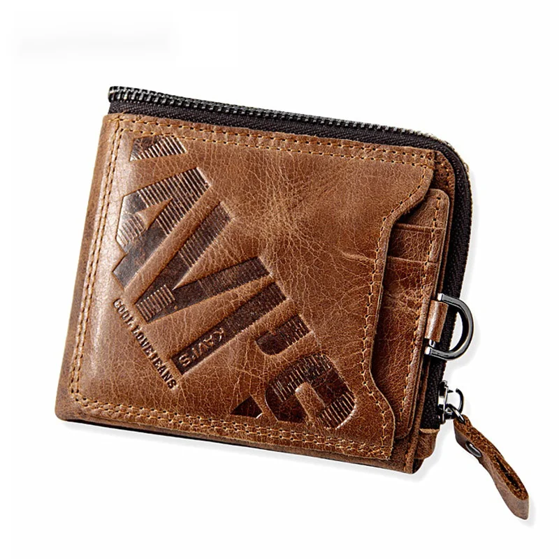 

Мужские кошельки из 100% натуральной кожи, мужской тонкий бумажник премиум класса из настоящей воловьей кожи с надписью