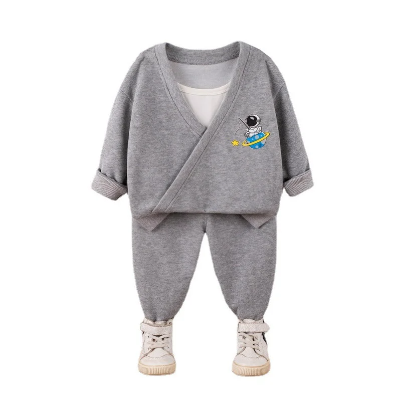 

New Spring Kids Tracksuits Children Fashion Cotton T-Shirt Pants 2Pcs/Sets Autumn Baby Boys Clothes Suit Toddler Casual Costume