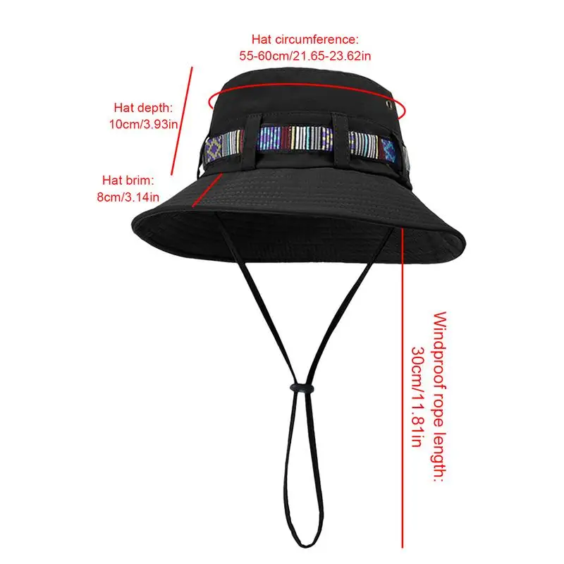 Панама летняя Мужская дышащая шляпа рыбака для рыбалки и активного отдыха с