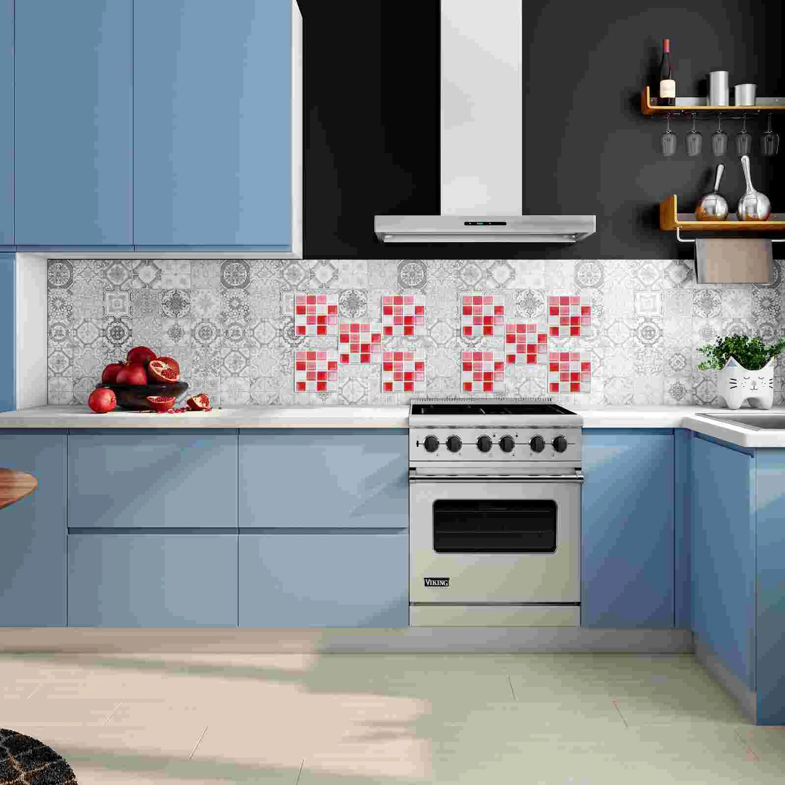 

10 Pcs Mosaic Wall Stickers Decoration Home Glass Tile Sheet It Can Move Mosaic Tiles Stick Pvc Mosaic Wall Tiles