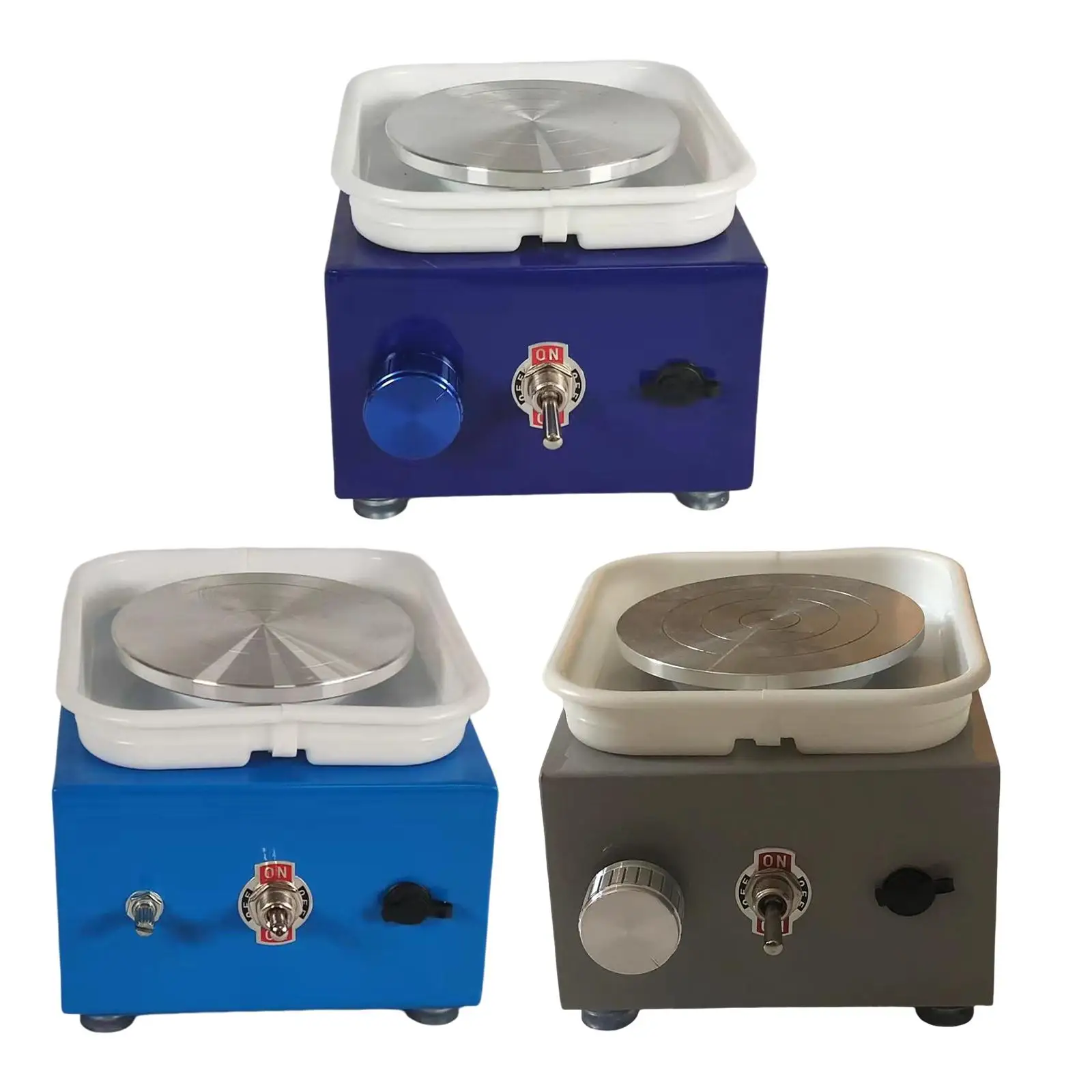 

electric Pottery Wheel Clay Making Turntable Tray Crafts DIY Tool Trimming wheel for Kids Home Teaching