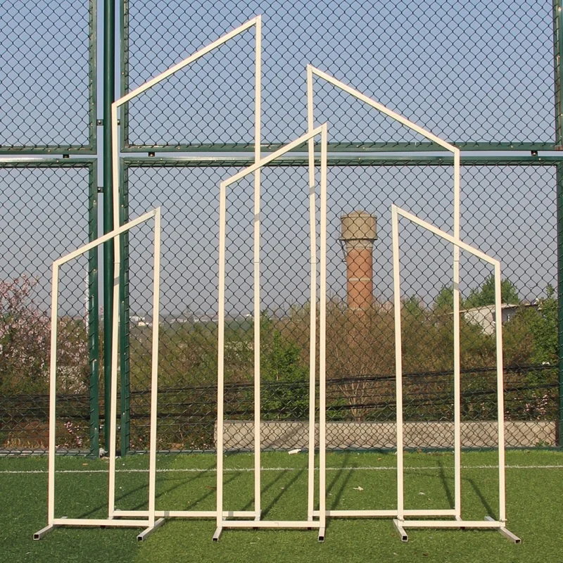 

1 set=5pcs wedding arch background decoration Three-dimensional geometric screen flower stand with beveled edge pointed head