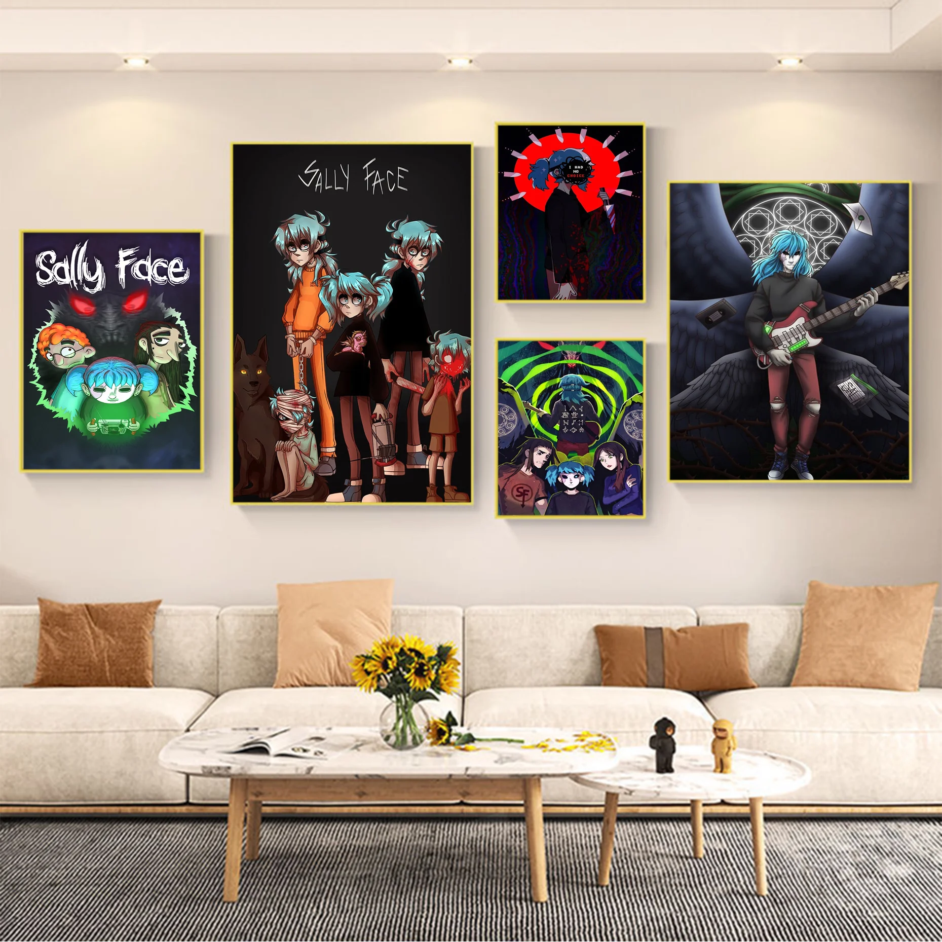 

Sally Face Self-adhesive Art Poster Whitepaper Prints Posters Artwork Aesthetic Art Wall Painting