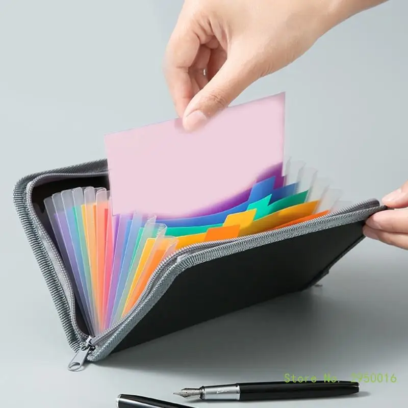 Расширяемая папка для файлов 13 карманов органайзер чеков маленькая аккордеона