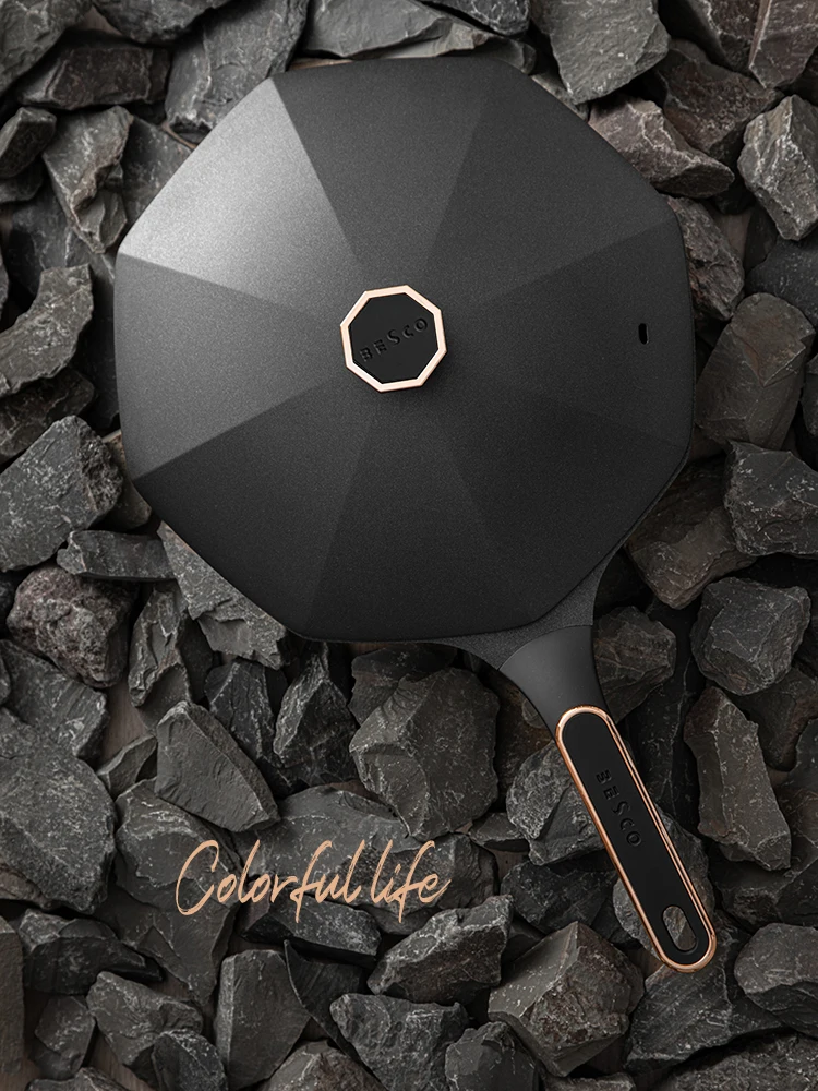 Светящаяся антипригарная восьмиугольная сковорода бытовая плоская газовая