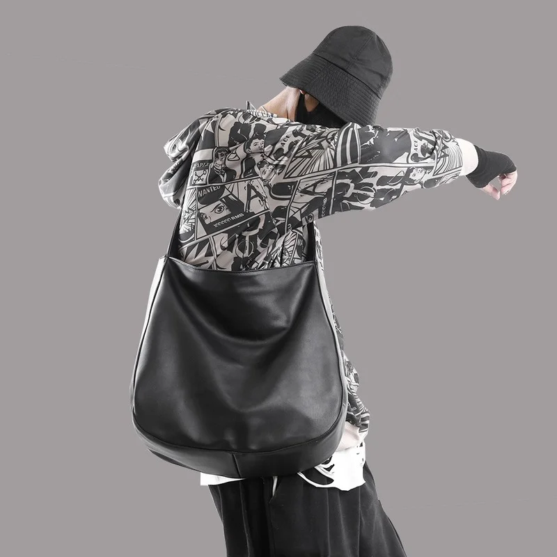 

Сумка на плечо мужская из мягкой кожи, саквояж кросс-боди большой вместимости, модная дорожная сумочка на ремне с регулируемым ремешком, 2022