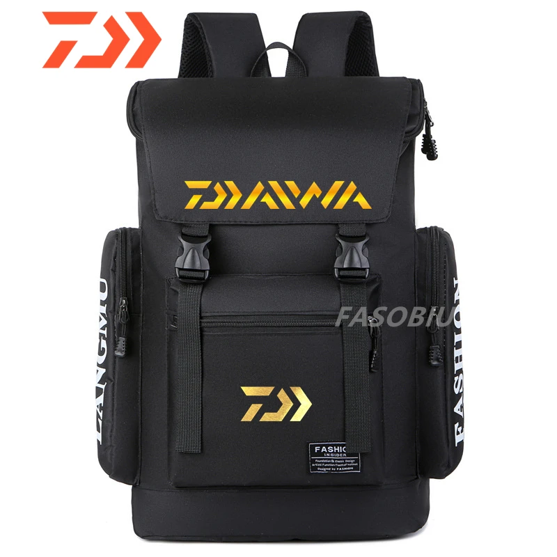 

2023 DAIWA Men's Outdoor Sports Fishing Backpack Breathable Wear-resistant Waterproof Fishing Bag Travel Camping Hiking Backpack