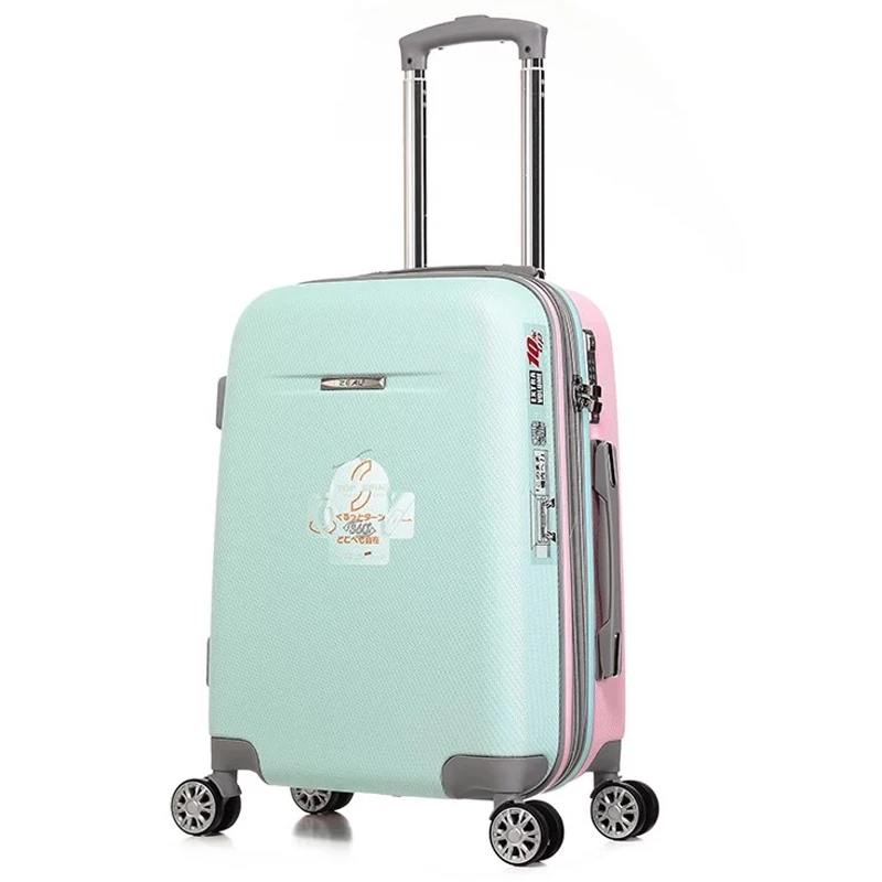 GraspDream 20 22 Inch Woman Trolley Case Suitcases Cute Luggage Travel Bag ABS Rolling Suitcase On Wheels on. => ГраспДрим 20 22-дюймовый женский чемодан-тележка, милый багаж, путешественная сумка, чемодан ABS на колесиках.