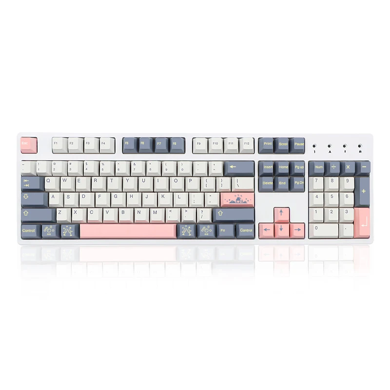 Фото 135 клавиш GMK Momo Yume, набор колпачков для клавиш Cherry Profile PBT, сублимационная краска для Cherry MX Switch, механическая клавиатура №1