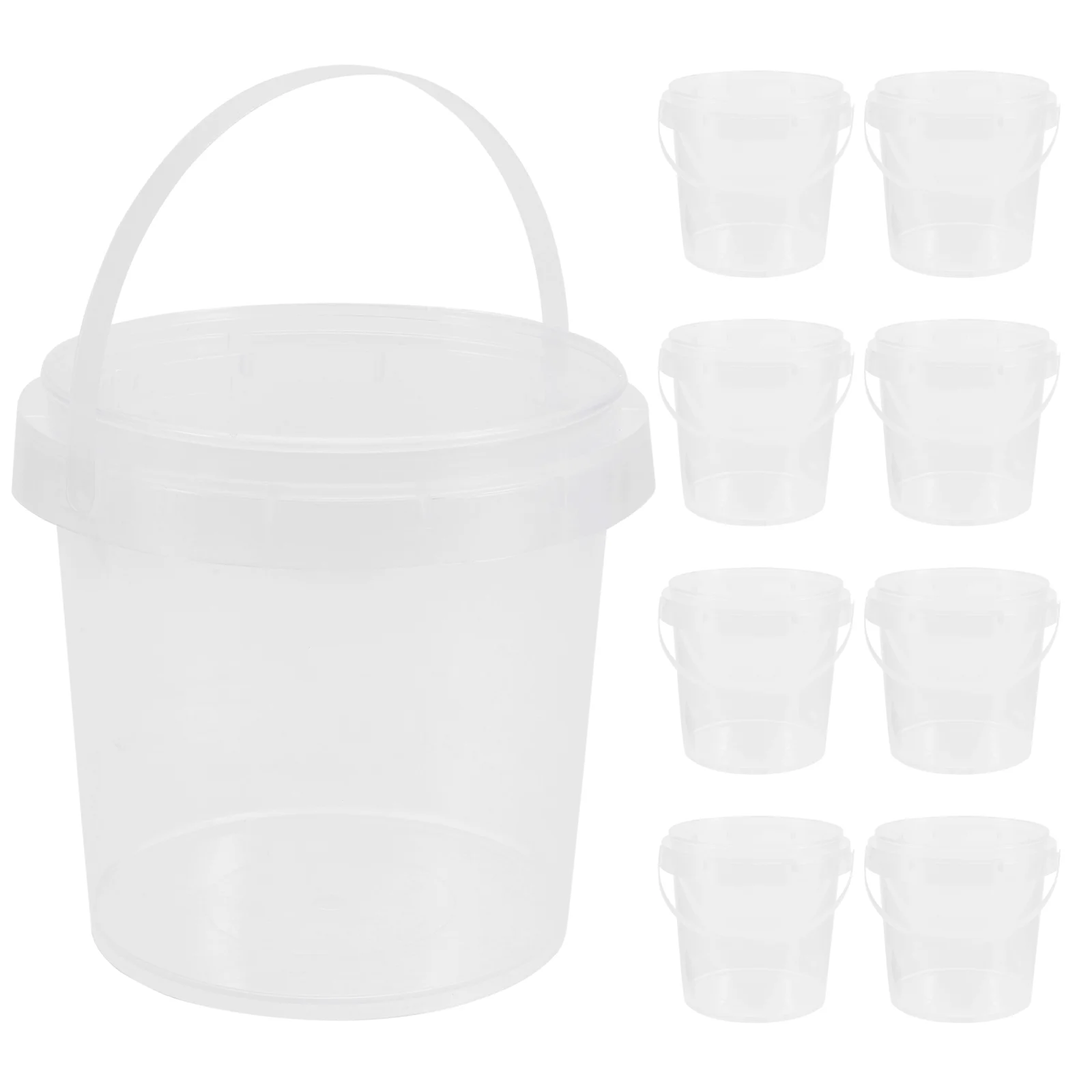 

Milk Tea Bucket Container Food Grade Fruits Storage Buckets Drinks Without Lid Snacks Plastic Containers