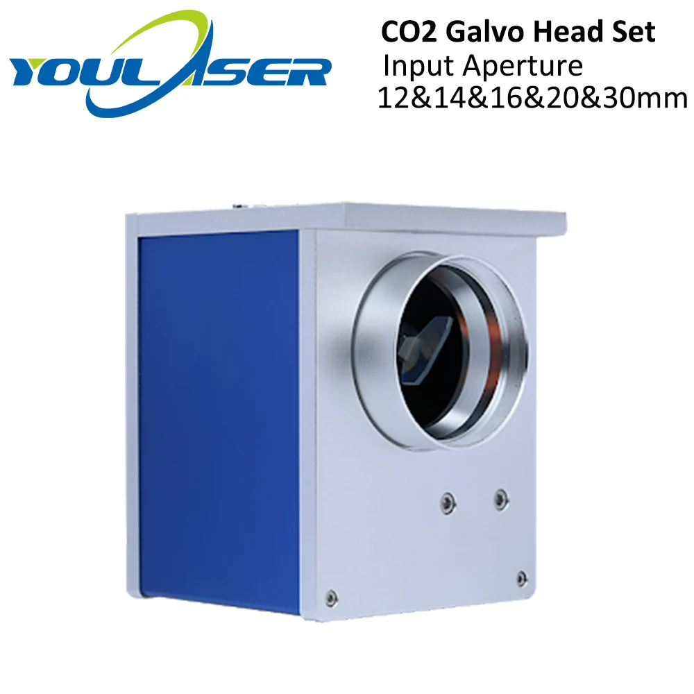 

YOULASER CO2 Laser Scanning Galvo Head 10.6um Input Aperture 12mm 14mm 16mm 20mm 30mm Galvanometer Scanner with Power Supply