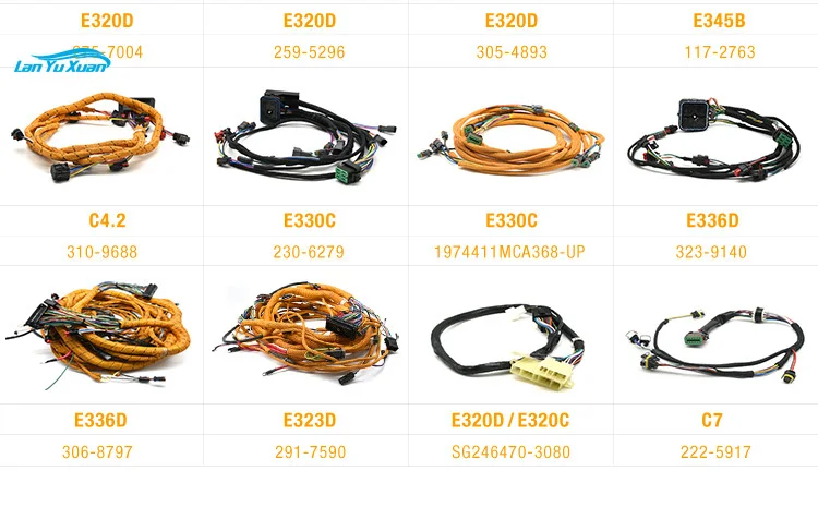 Детали жгут проводов двигателя E330C E330D E336D C9 инжектора экскаватора для CAT 419-0841 215-3249