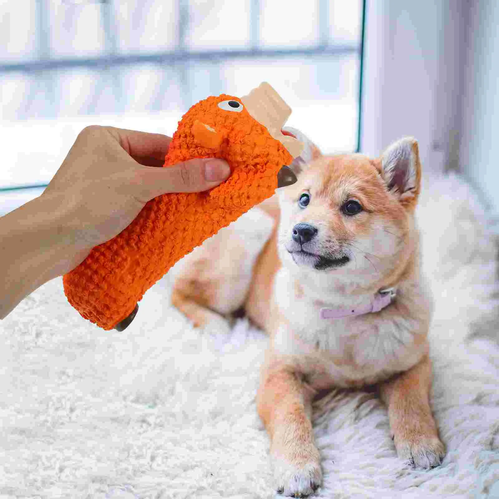 

Pet Biting Toy Cartoon Molding Dog Chewing Toy Latex Dog Molar Plaything