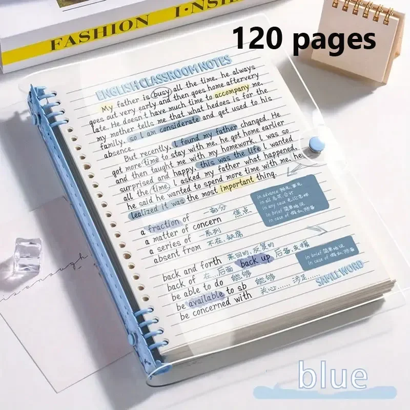 

Канцелярские принадлежности A5, прозрачный мягкий герметичный дневник, 120-страничный блокнот, съемный блокнот со спиральной переплетом, блокноты для записей