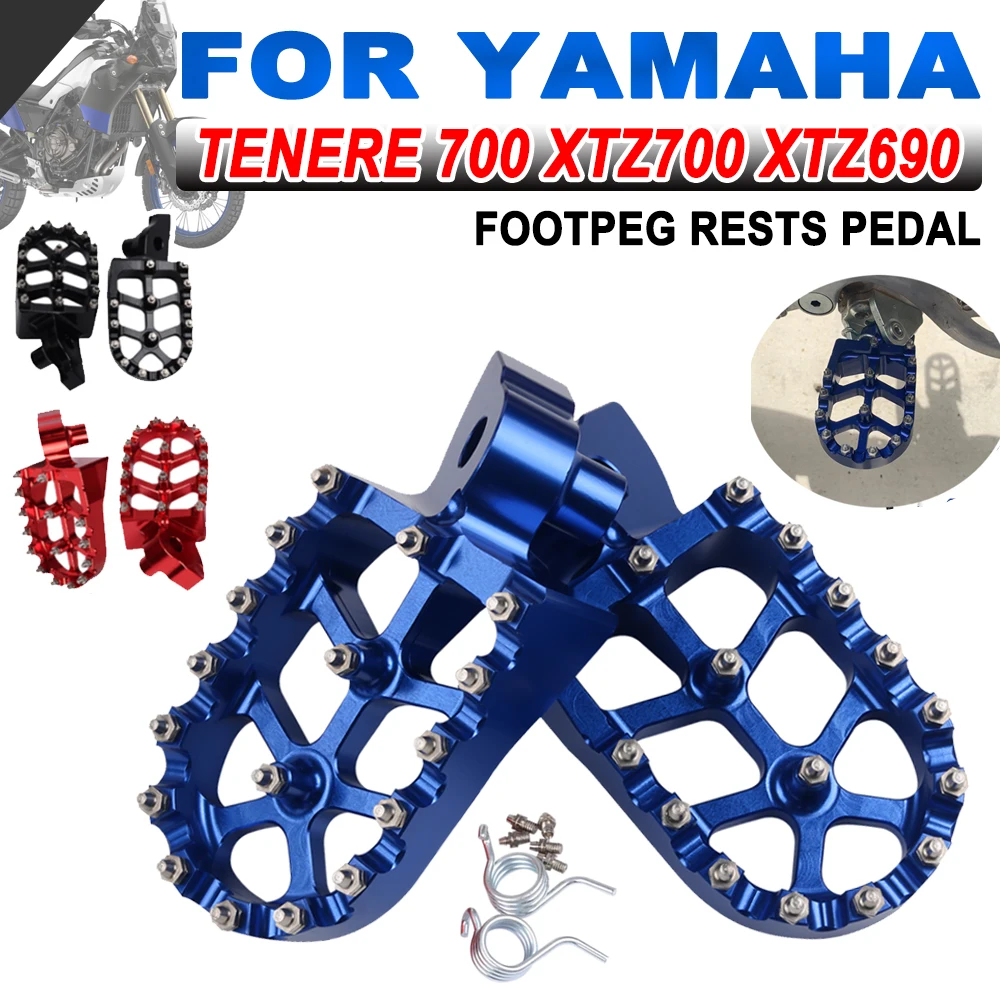 

Motorcycle Foot Pegs Rests Pedals Footpeg For YAMAHA TENERE 700 XTZ XTZ690 XTZ700 XT700Z T700 T7 Rally 2020 - 2023 Accessories