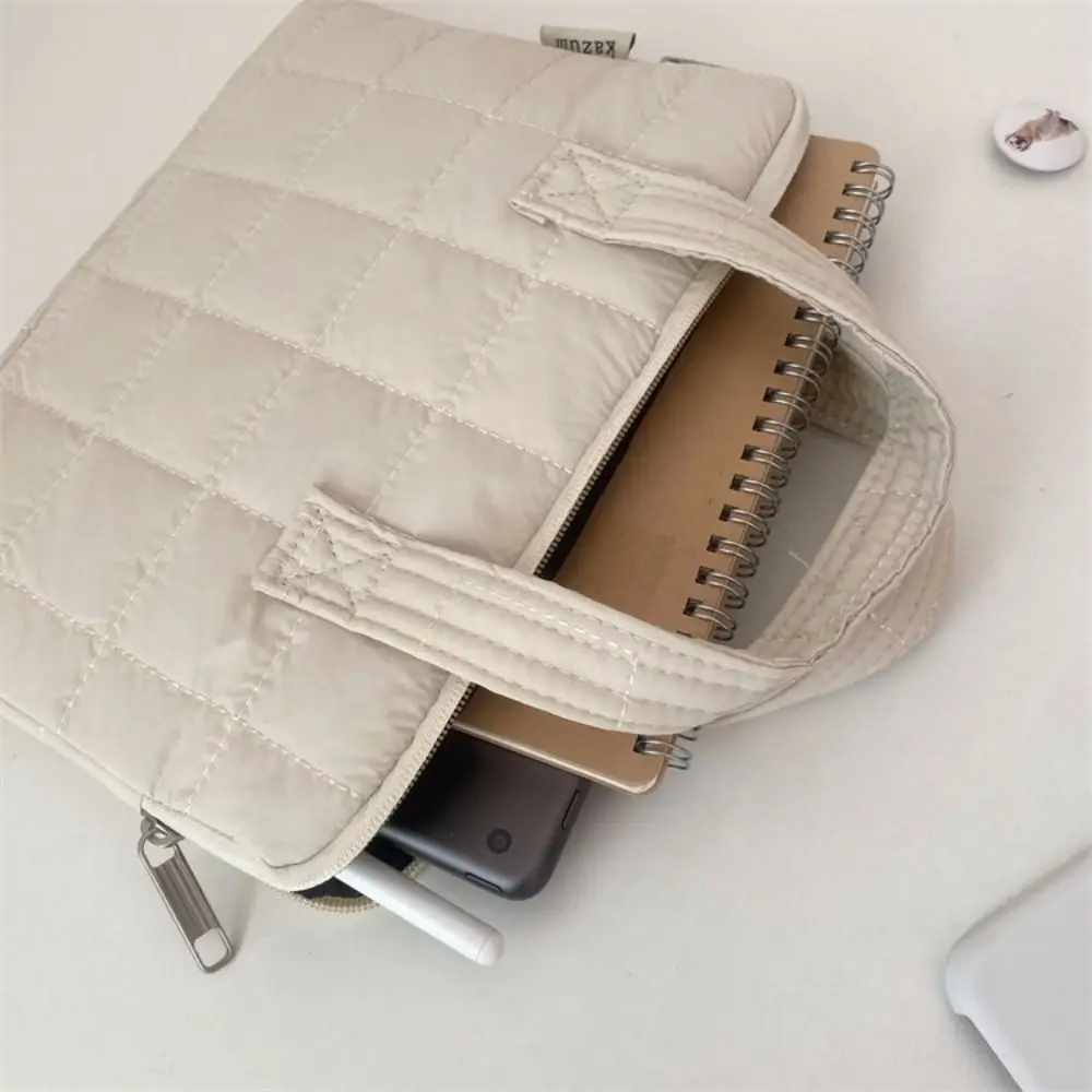 Милая портативная пухлая сумка для ноутбука клетчатый красочный чехол переноски