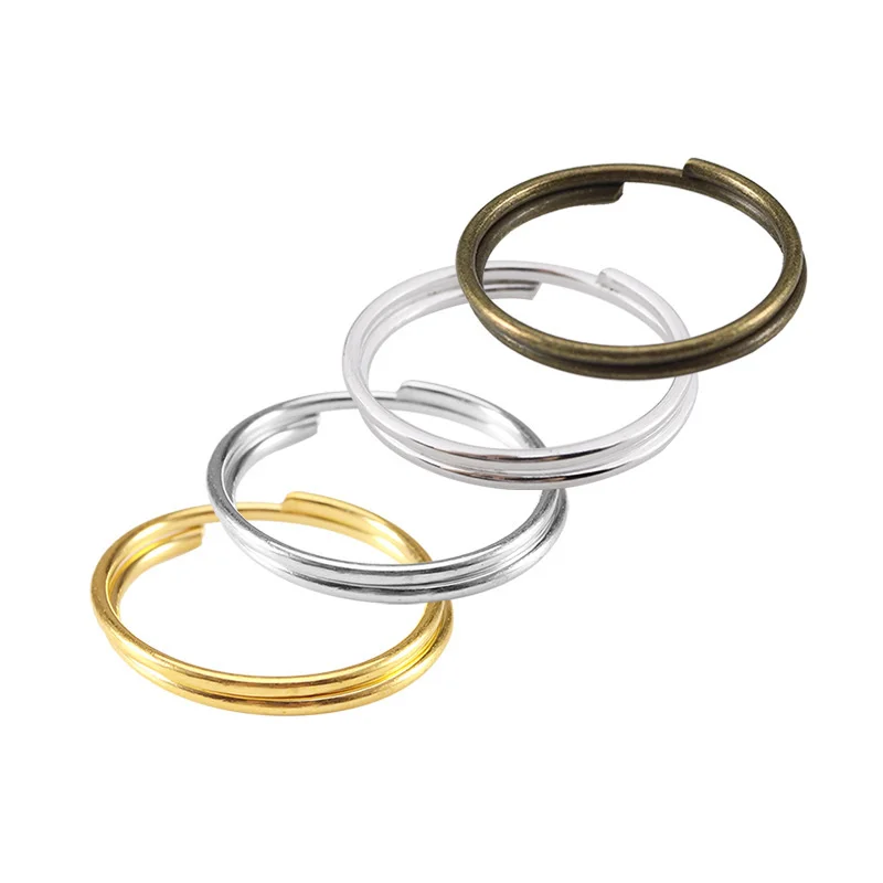 

200pcs Iron Split Rings Double Loop Jump Ring Connector for Earring Bracelet Necklace Pendants DIY Craft Jewelry Findings Making