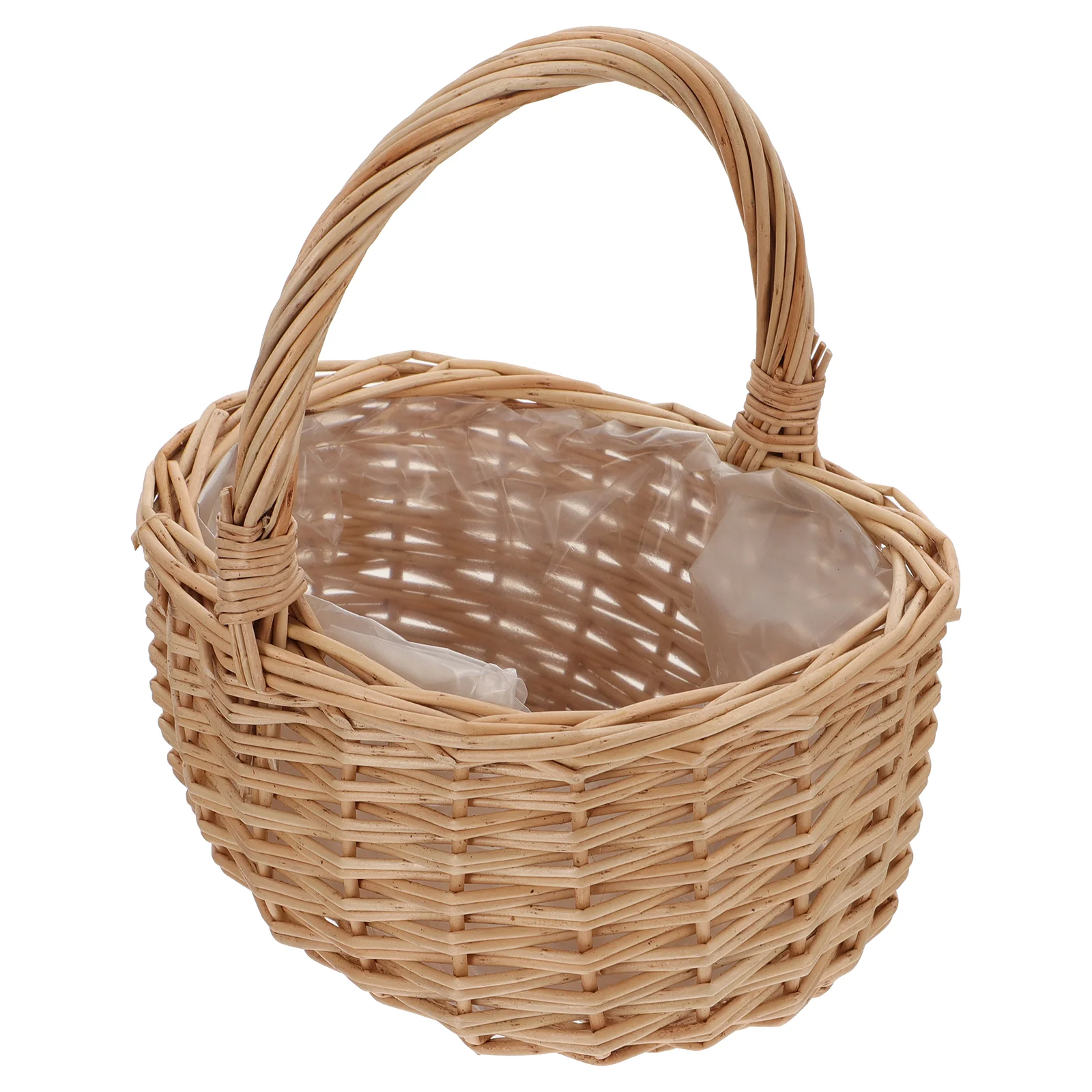 

Basket Candy Rattan Flower Wicker Gift Baskets Bread Container Small Vegetable Holder Willowhandle Display Storage Picnic
