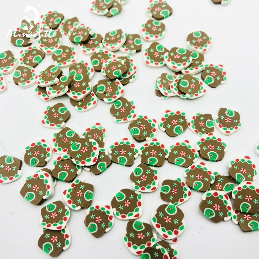 Рождественский домик с ломтиками и блестками 20 г 10 мм принадлежности для