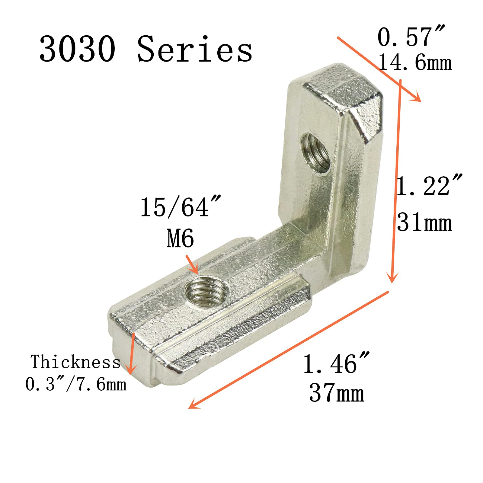 

Кронштейны для алюминиевых профилей 1515 2020 3030 серии