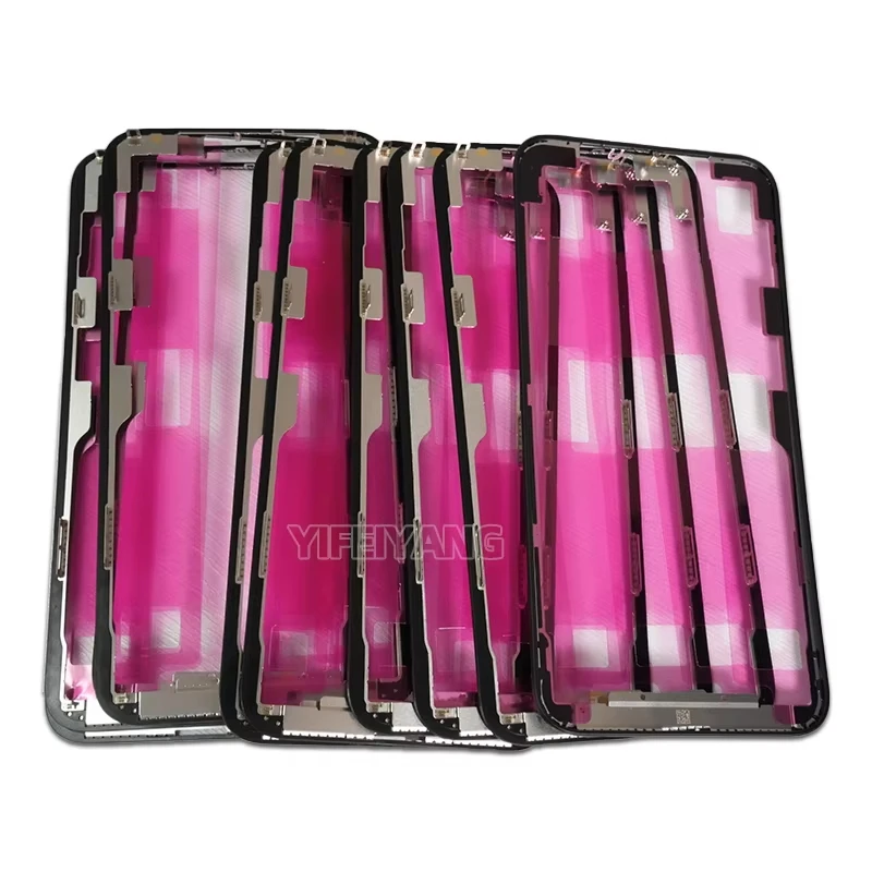 10 шт. 100% оригинальная рамка на переднюю панель + клейкая лента для IPhone 14 13 12 11 X XS MAX