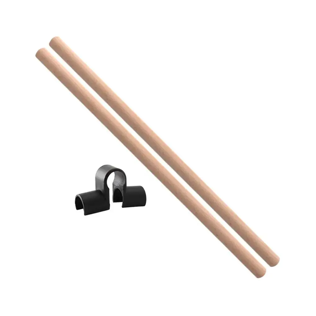 

2 Pcs Wood Stick Multiple Lengths Dancing Auxiliary Workmanship Yoga Rod