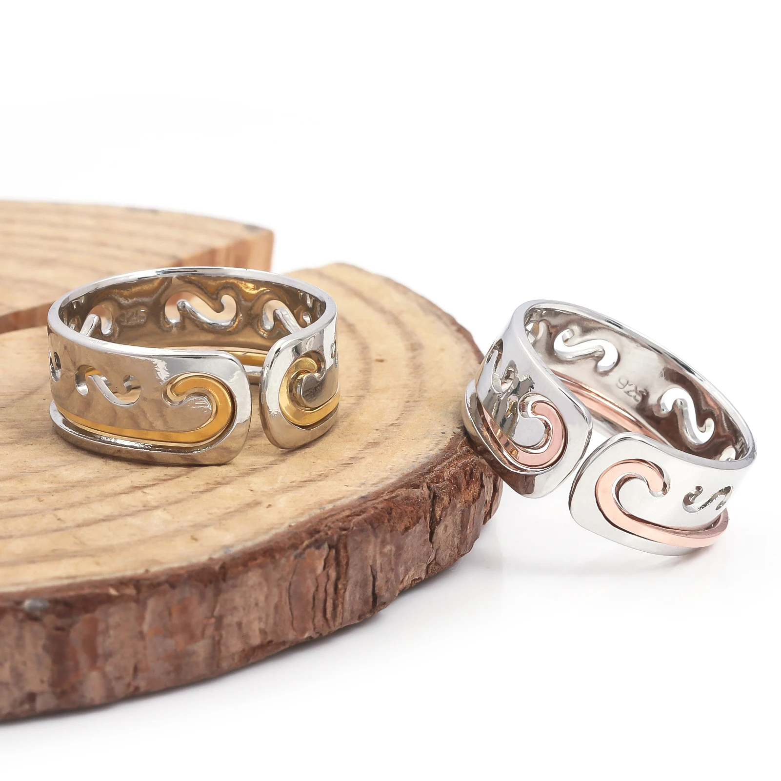 Czarny pierścionek Wukong 2 w 1 miedziany buddyjski słońce Mantra napinająca para zestaw pierścionków miłosnych dla kobiet mężczyzn