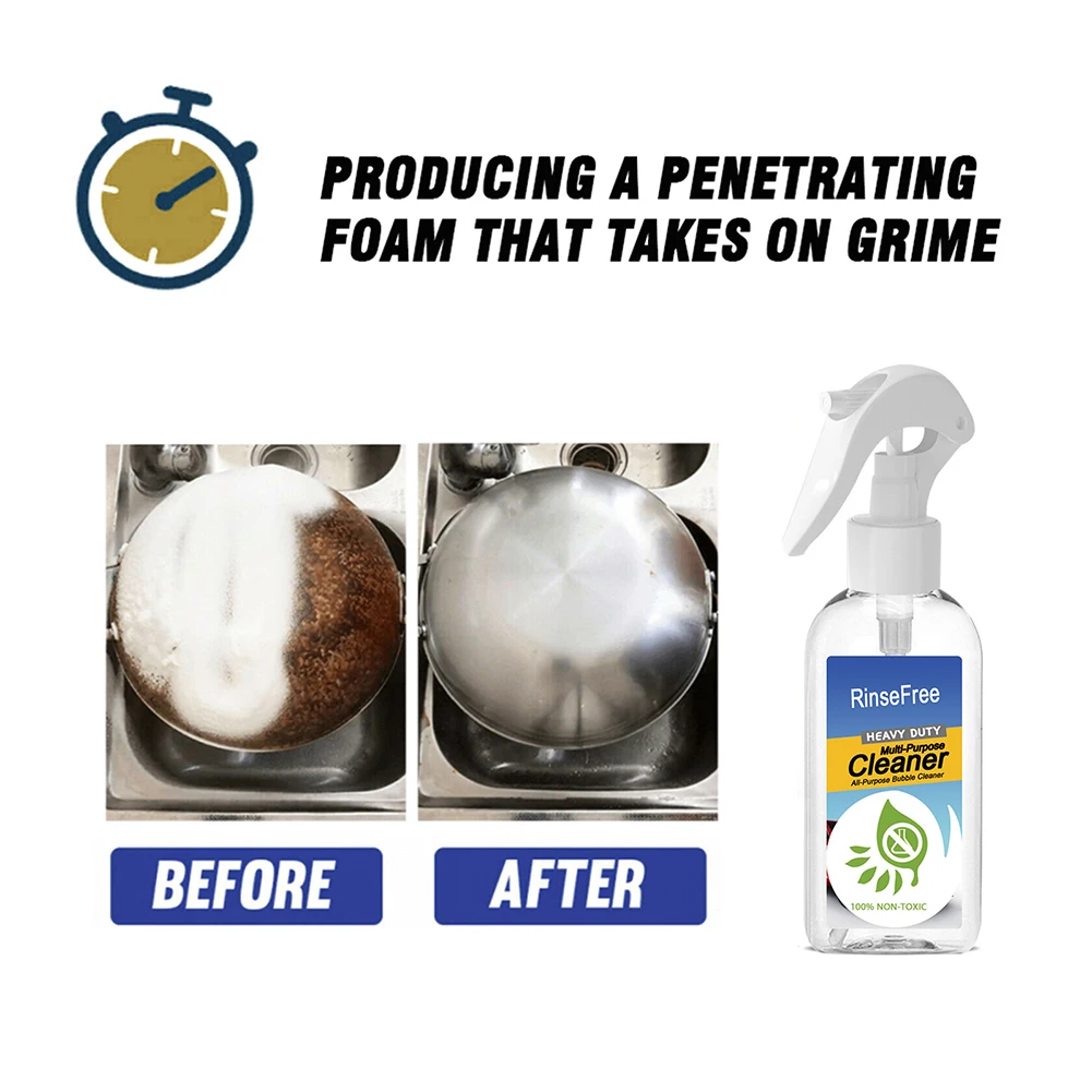 

30/100ml Home All-purpose Kitchen Bubble Cleaner Household Degreaser Kitchen Foam Multifunction Decontamination Cleaning