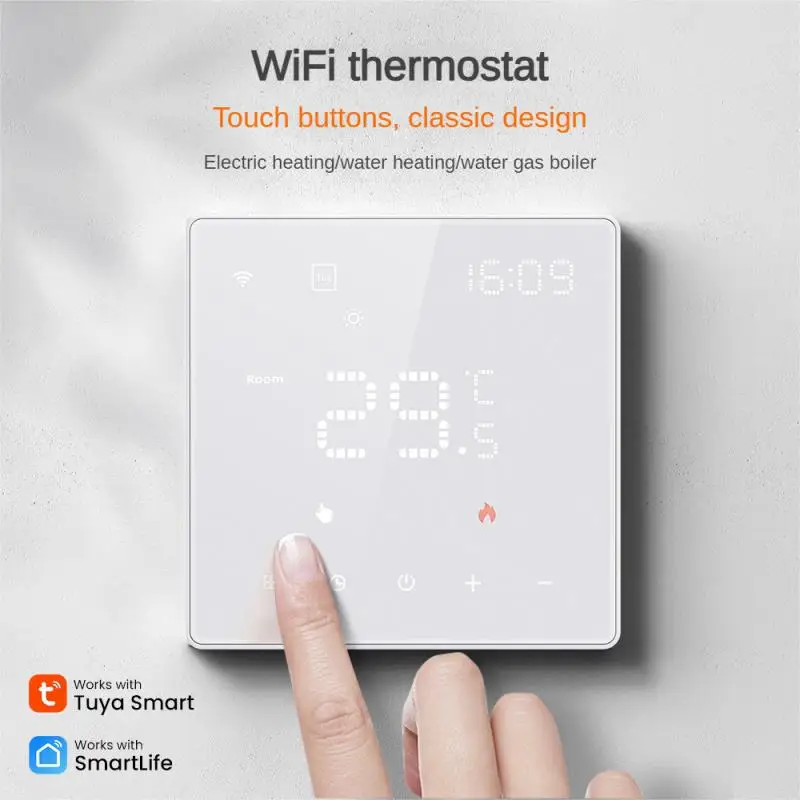 

Термостат беспроводной с точным управлением и голосовым управлением, 4400 Вт